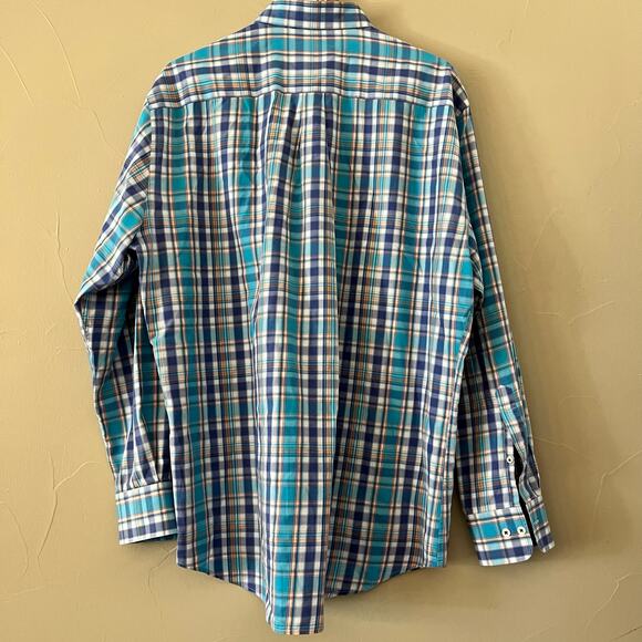 Peter Miller Men's 100% Cotton Plaid Button Down Shirt - Size XL - Picture 3 of 6